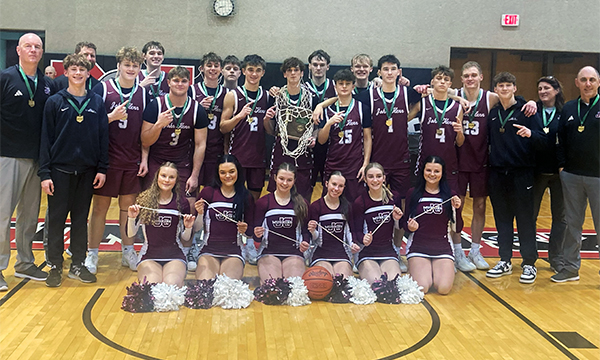 2026 John Glenn Boys Basketball D4 East 2 District Champions