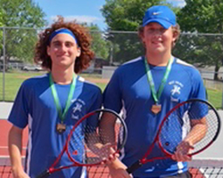 2025 Sami Latouf and Alex Pringle Boys Tennis D2 East District Doubles Champions