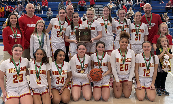 2026 Indian Creek Girls Basketball D4 East 1 District Champions