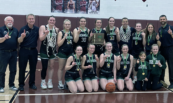 2026 Shenandoah Girls Basketball D6 East 1 District Champions