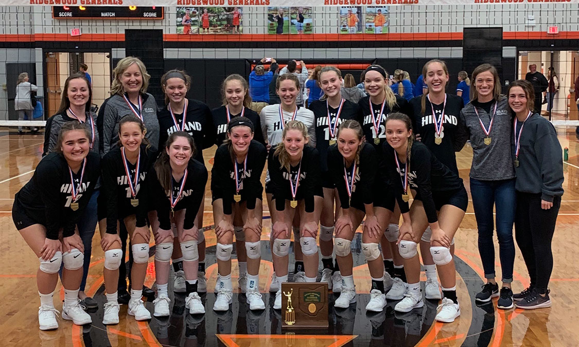 Hiland Volleyball - Division 3 East District Champions